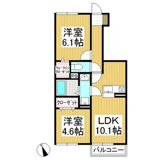 ベルセジュールK【1階】の間取り