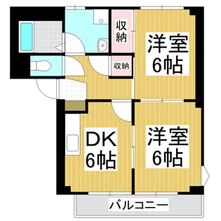 メゾーネハナムラ【1階】の間取り