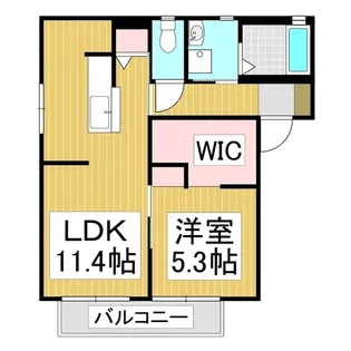 ユーロミニアム A【101号室】の間取り