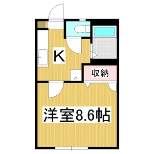 グランシャリオ 湖浜 B【1階】の間取り