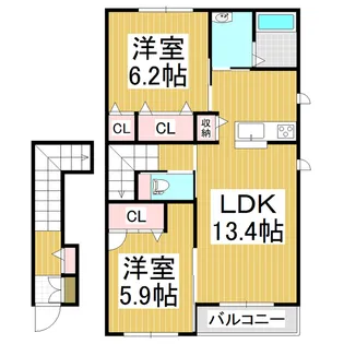 パルクヴィレ【2階】の間取り