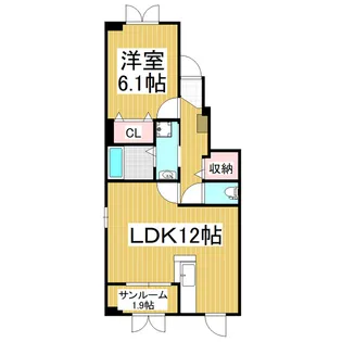 エオン21B【1階】の間取り