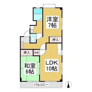 ドリームハイツ(金井田)【201号室】の間取り