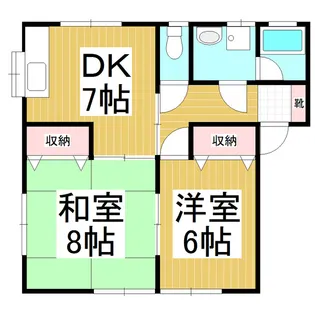 ハイツ小川 2【201号室】の間取り