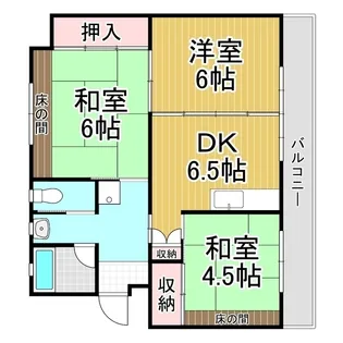 ビレッジハウス伊那福島2号棟【401号室】の間取り