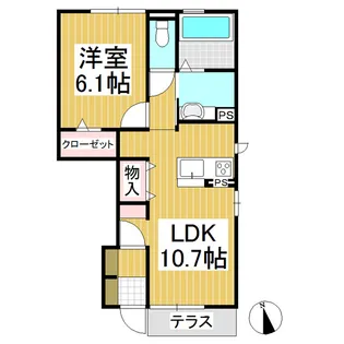 Soleil【101号室】の間取り