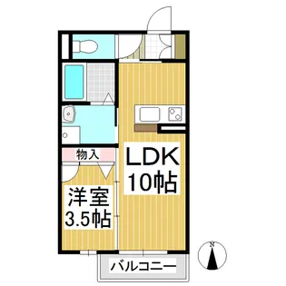 シャーメゾン鳳【103号室】の間取り