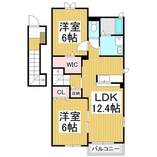 サンセール【2階】の間取り