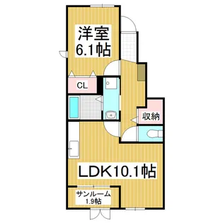 ジュエル【1階】の間取り