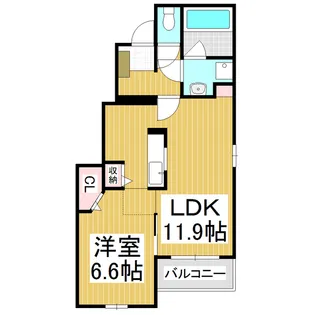 ソフィア・横内【1階】の間取り
