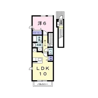 ヴィラB【2階】の間取り