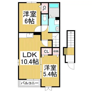 コート・ルミエール【2階】の間取り