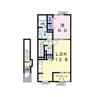アルモニーメゾン B【2階】の間取り