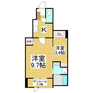 シェーネ【1階】の間取り