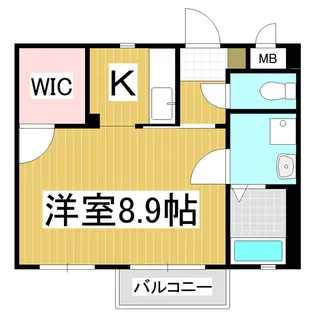梨の木【201号室】の間取り
