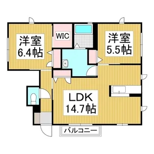 プリマヴェーラ【101号室】の間取り