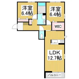 アヴィランスコート 清水【101号室】の間取り