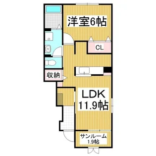アイネ クライネ【1階】の間取り