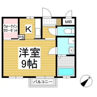 ブルーシャトー芝宮【1階】の間取り