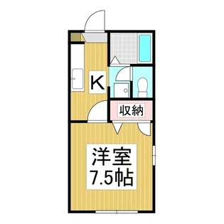 ディアス カリヨン B【1階】の間取り