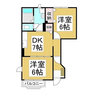 カーサ・みすず A【1階】の間取り