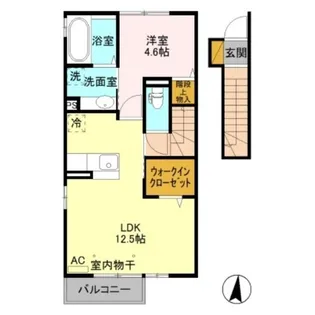 セジュール杏 SAKU【206号室】の間取り