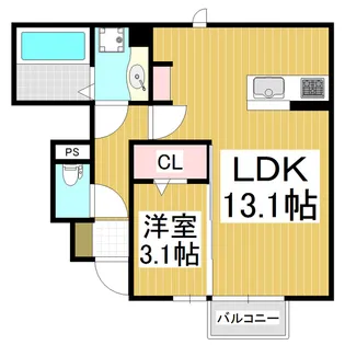 ポレポレハウス【102号室】の間取り