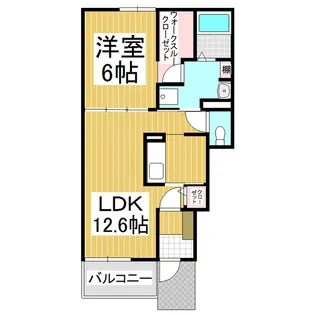 ヴィラ和【1階】の間取り
