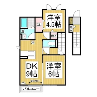 エスポワール吉田【2階】の間取り