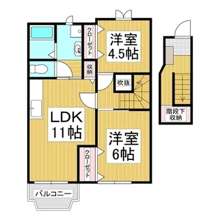フラワーヒル C【2階】の間取り
