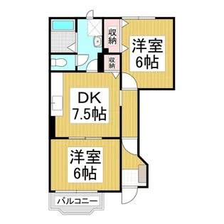 フラワーヒル B【101号室】の間取り