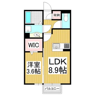 ルーチェ・ソラーレ【203号室】の間取り