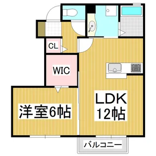 プラシード【103号室】の間取り