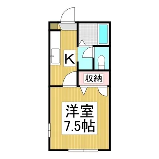 ディアス カリヨン A【1階】の間取り