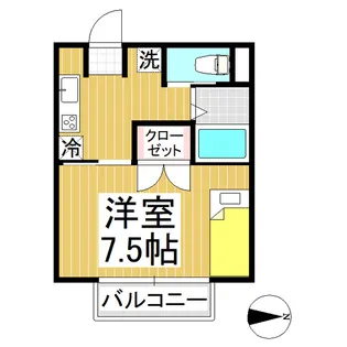 上野ハイツ【2階】の間取り