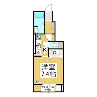 ツインズまつ木【1階】の間取り