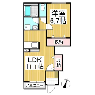Forestate 風【103号室】の間取り