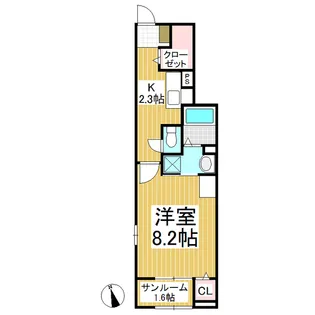 アーバン篠ノ井【104号室】の間取り