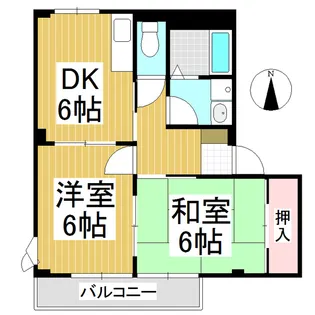 ペーシュメゾン【1階】の間取り