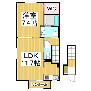 メゾン・ホタル【2階】の間取り