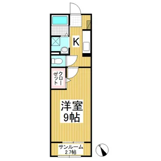 シャルマン櫻街 リリパット【1階】の間取り