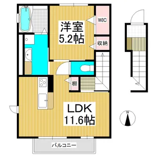 Grace Yora【202号室】の間取り