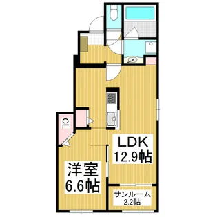 メゾン・ベレーナ【1階】の間取り