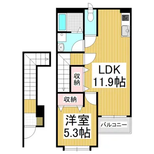 エル・ピソ YO【202号室】の間取り