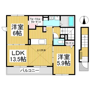 トリニティ岩村田I【2階】の間取り
