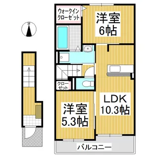 グランコートV【2階】の間取り