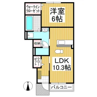 グランコートVI【1階】の間取り