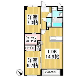 Persimmon B【1階】の間取り