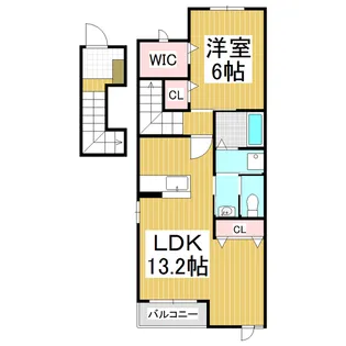 Oriens 赤羽【2階】の間取り