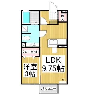 メゾン・ド・ボヌール B棟【1階】の間取り